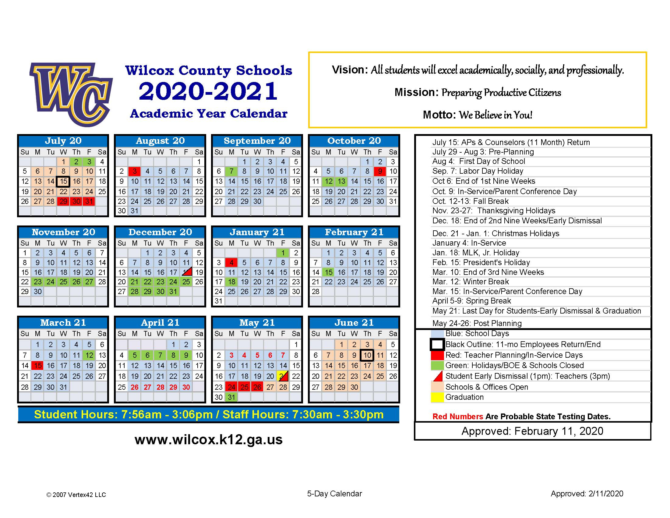 Houston County School Calendar 2021 2024 2024 Calendar Printable