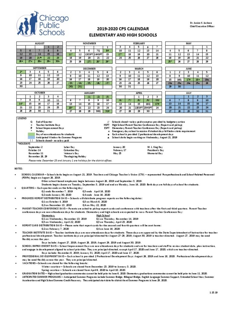 I m Reading Chicago Public Schools 2019 2010 Calendar On Scribd 