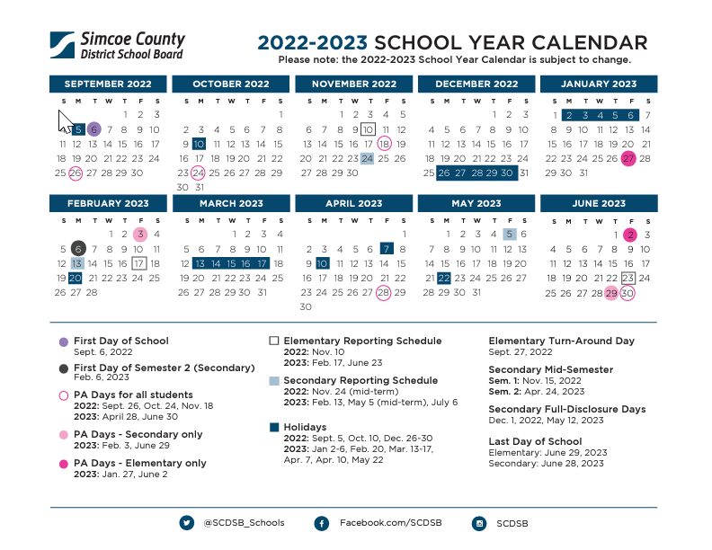 Important Calendars MAPLE RIDGE SECONDARY SCHOOL