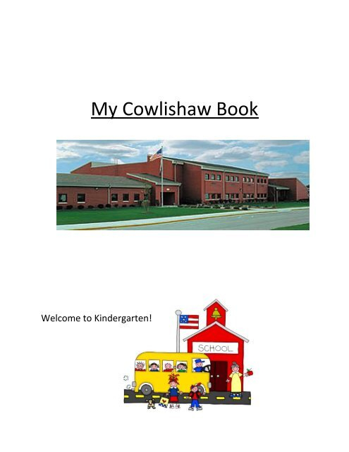 Kindergarten Cowlishaw Book Cowlishaw Elementary School