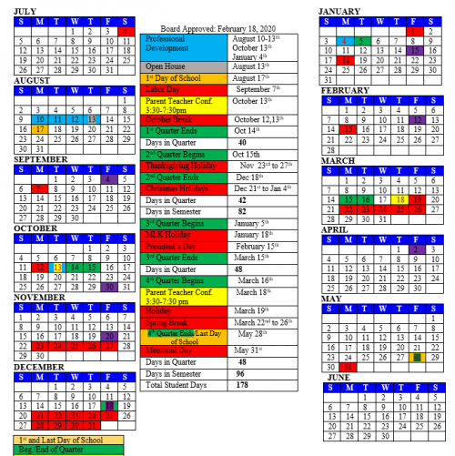 Lafayette County School District Calendar 2023 2024
