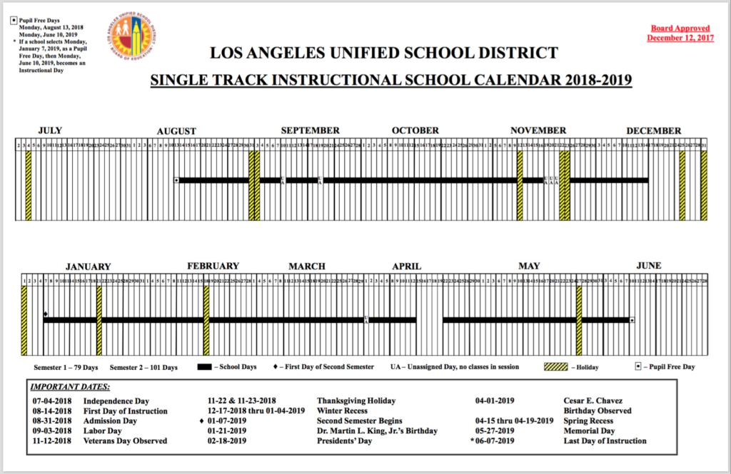 Lausd School Calendar 2022 2023 May Calendar 2022