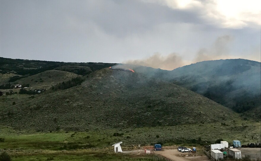 Lightning Strike Starts Fire Above Jeremy Ranch Elementary School