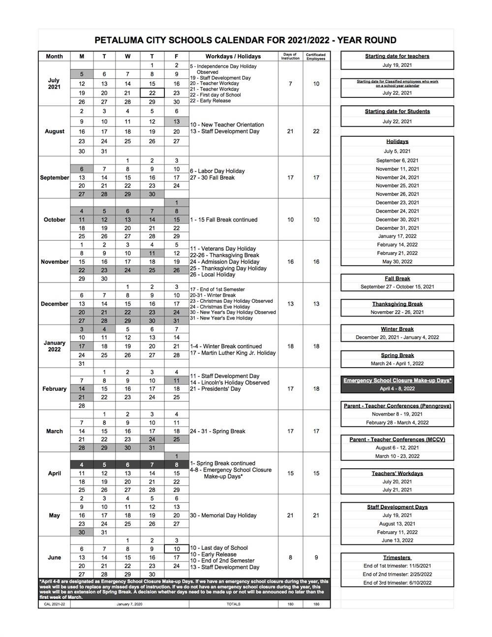 Lincoln Public Schools Calendar 2021 22 Printable March