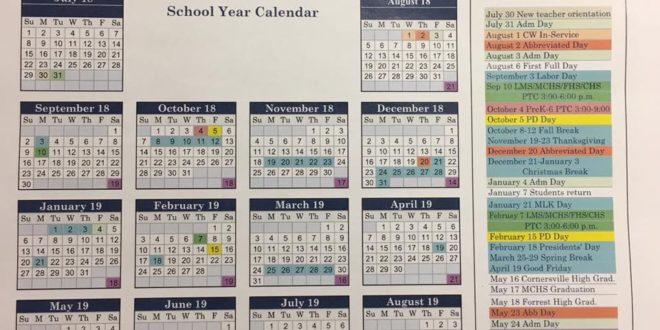Marshall County School Calendar For 2018 2019 ChapelHillTN