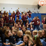 Meridian Ranch Elementary School Students Jump Along As The Evans