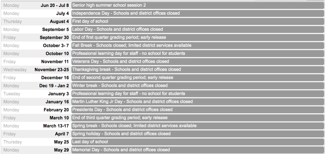 Mesa Public Schools Calendar 2022 2023 Holidays In PDF