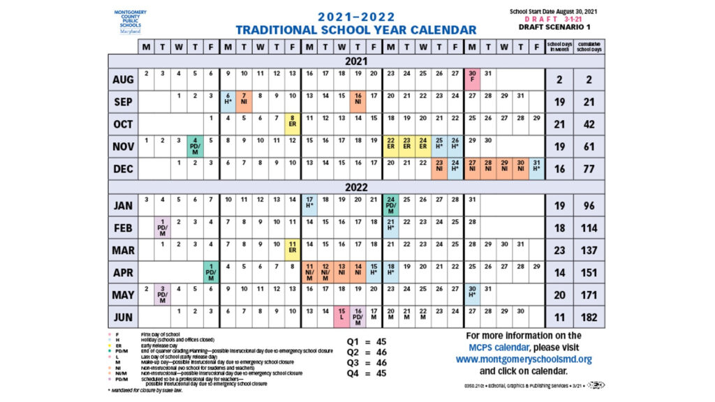 Montgomery County Md Public Schools Calendar 2023 Schoolcalendars