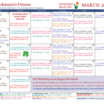 Monthly Class Calendar Parkinson s Fitness