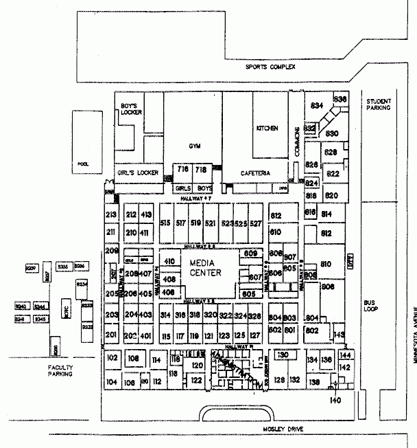 Mosley High School Map