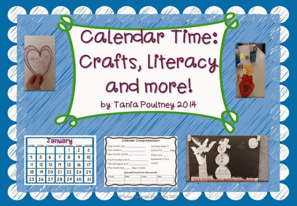 Mrs Poultney s Ponderings Calendar Crafts Calendar Craft Crafts 