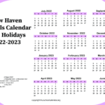 New Haven Schools Calendar With Holidays 2022 2023
