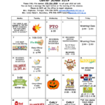 October 2019 Calendar Peabody Public Schools