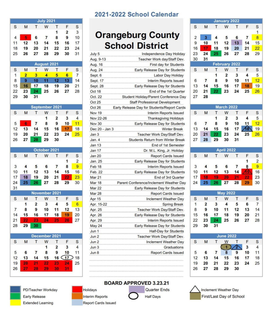 Orangeburg County School District Homepage