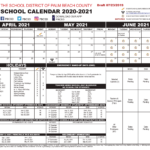 Palm Beach 2020 County Public School Calendar PDF County School