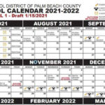 Palm Beach County School Calendar 2021 2022 Important Update