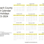Palm Beach County School Calendar With Holidays 2023 2024