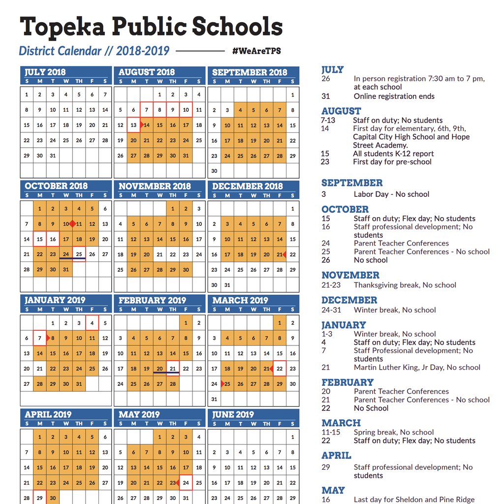 Pine Bluff School District Academic Calendar High School Calendar