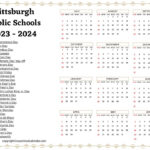 Pittsburgh Public Schools Calendar Holidays 2023 2024