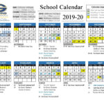 Print Academic Calendar 2020 19 Month Calendar Printable
