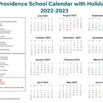 Providence School Holidays US School Calendar