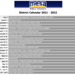 Red Mountain High School School District Instructional Calendar