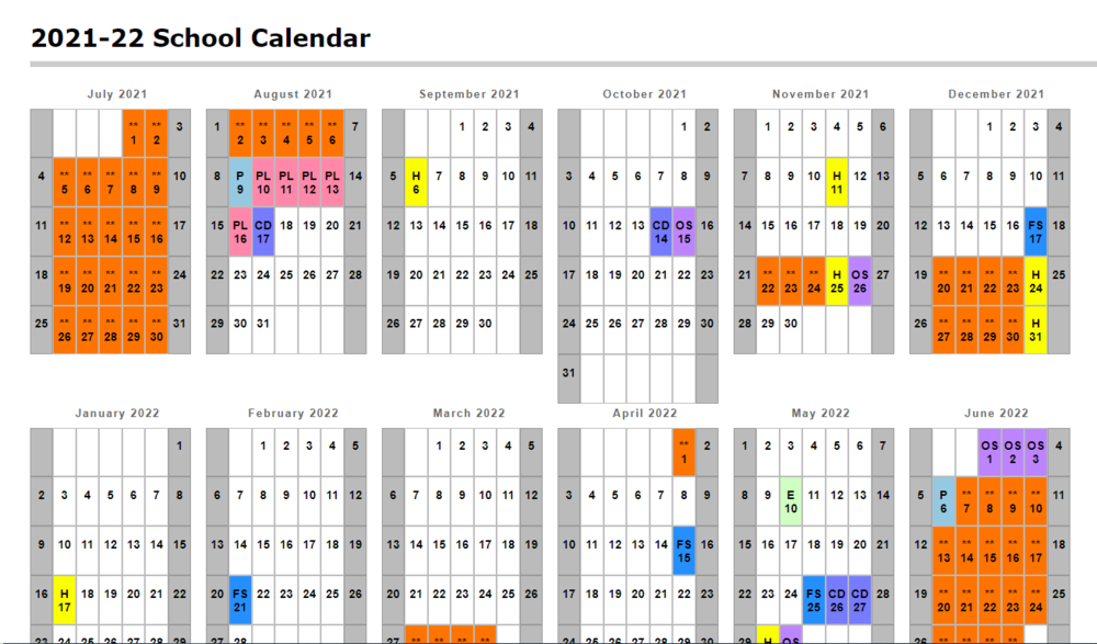 Roane County Tn Schools 2022 2023 Calendar Academic Calendar 2022