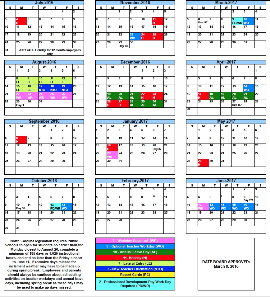 Rutherford County School Calendar Qualads
