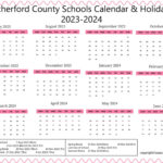 Rutherford County Schools Calendar Holidays 2023 2024