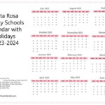 Santa Rosa County Schools Calendar With Holidays 2023 2024