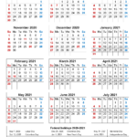 School Calendar 2020 And 2021 Printable Portrait Template No scl21a24