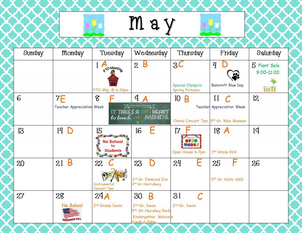 School Calendar Bancroft Elementary School 2024 Calendar Printable