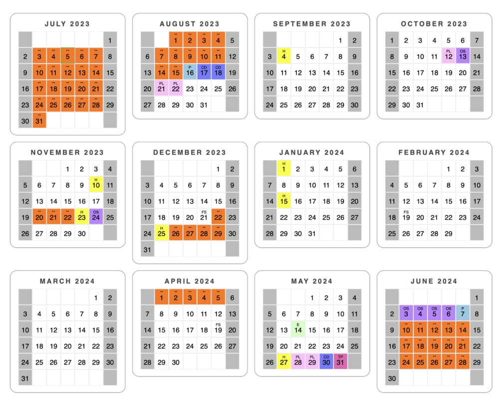 School Calendar For 2023 24 Adopted Roane County Schools