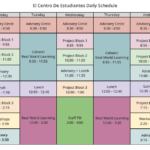 School Calendar Schedule Miscellaneous El Centro De Estudiantes