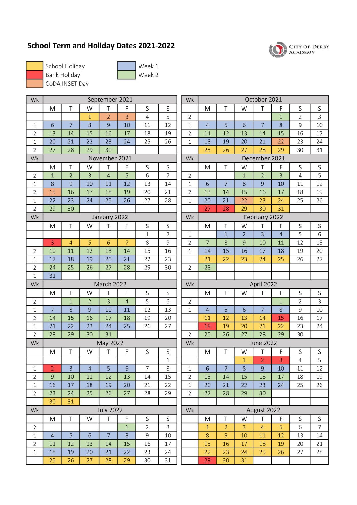 Derby Public Schools Calendar 2023