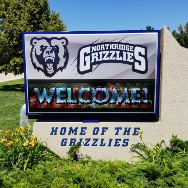 School Sign For Northridge High School Greeley CO