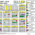 Updated 2020 2021 School Calendar Grady ISD