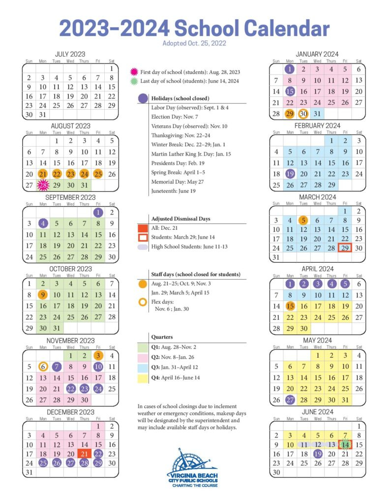 Virginia Beach City Public Schools Calendar 2023 Schoolcalendars net