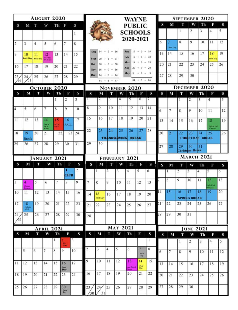 Wayne Township Calendar Customize And Print