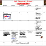 Weir Elementary School September Calendar Update Choctaw County